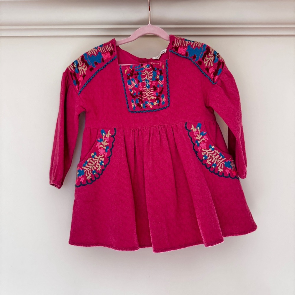 Louise Misha Embroidered Dress 100% Cotton